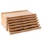7 Elements Wooden Artist Storage Supply Box for Pastels, Pencils, Pens, Markers, Brushes and Tools